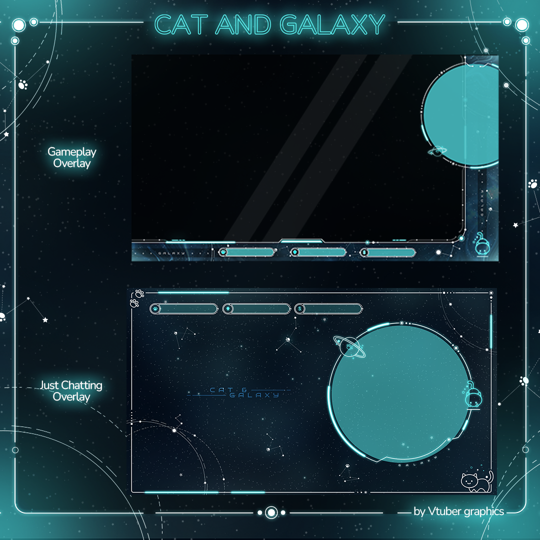 Cat and Galaxy Stream Package