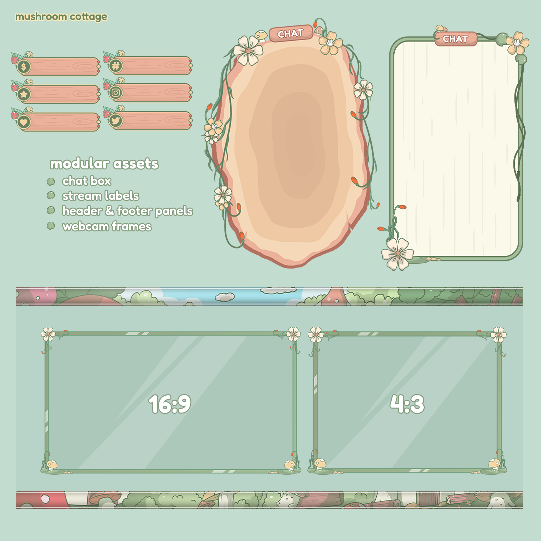 Mushroom Cottage Stream Package