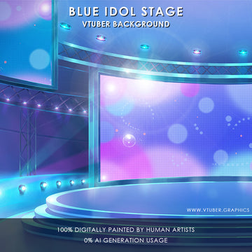 Blue Idol Stage Background