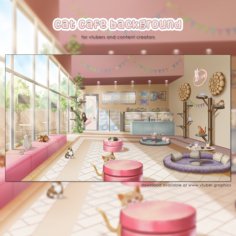 Cat Cafe Background