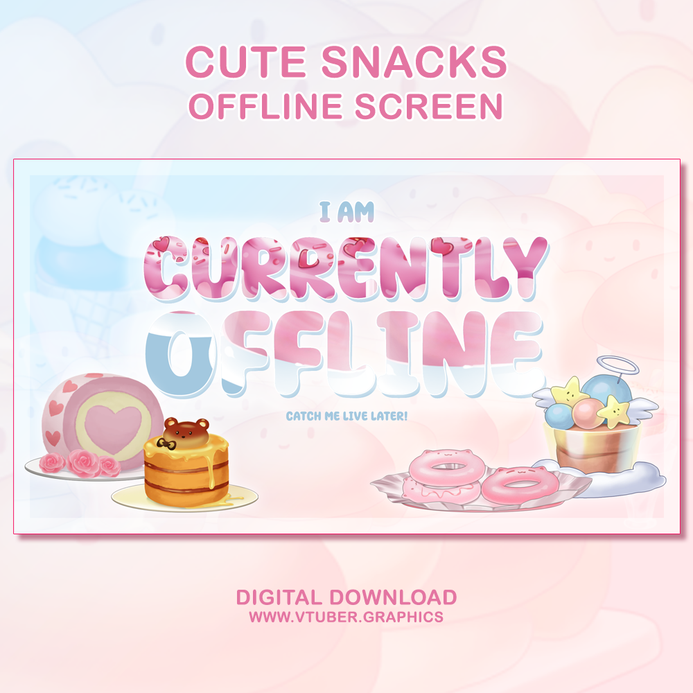 Cute Snacks Offline Screen