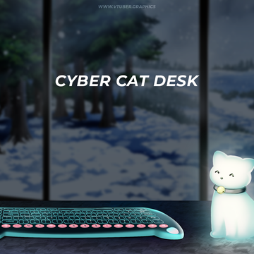 Cyber Cat Desk Asset