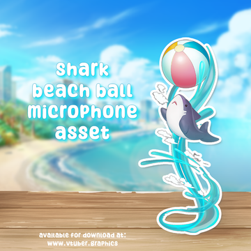Shark Beach Ball Microphone Asset