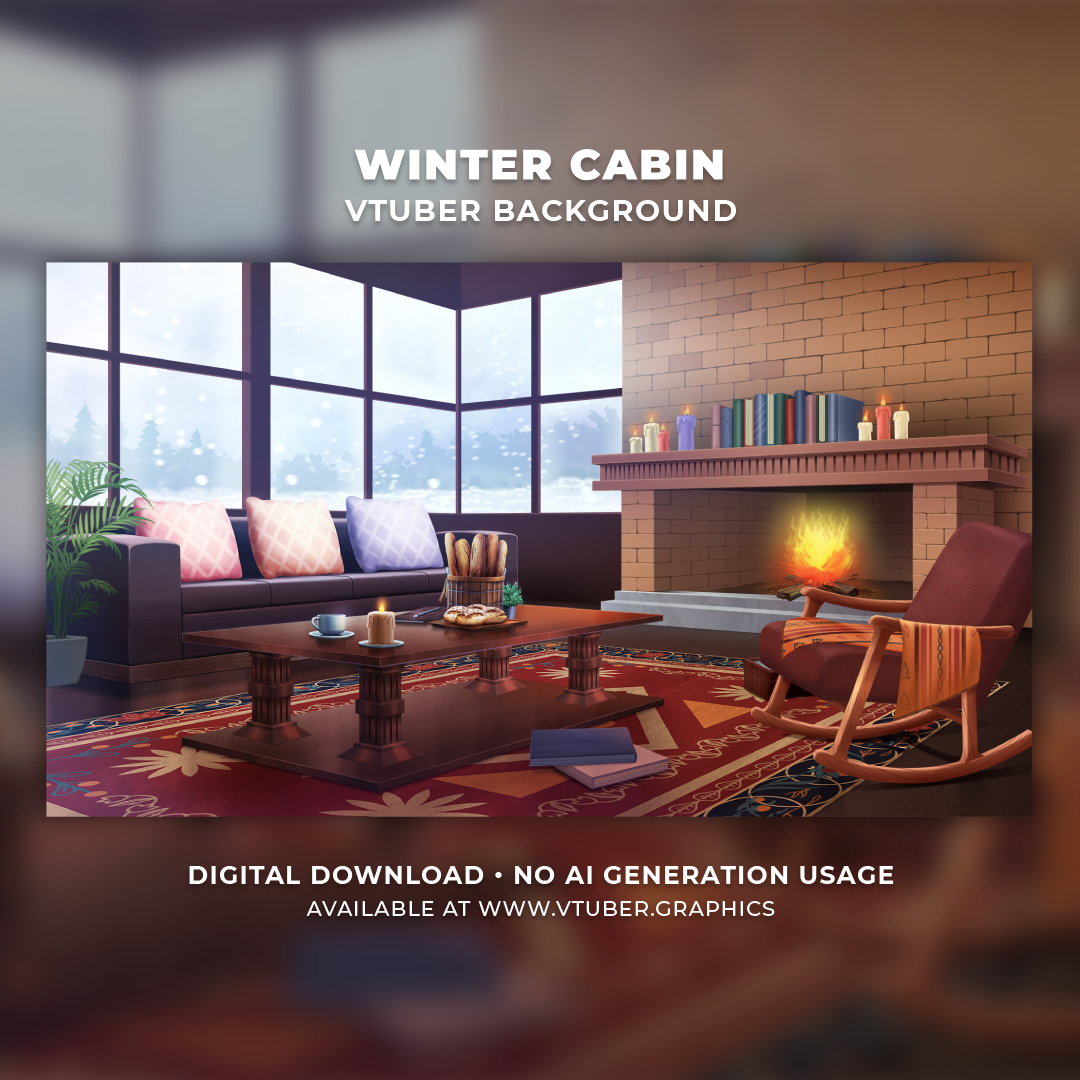 Winter Cabin Background