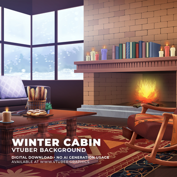 Winter Cabin Background