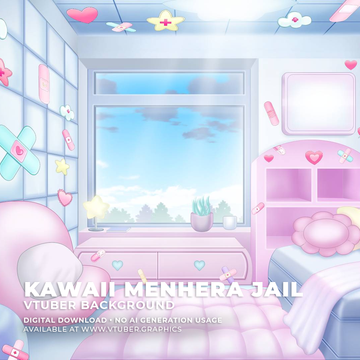 Kawaii Menhera Jail Background