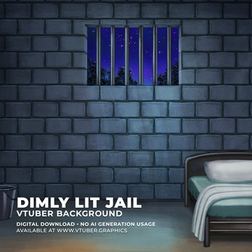 Dimly Lit Jail Background