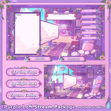 Purple Lofi Stream Package