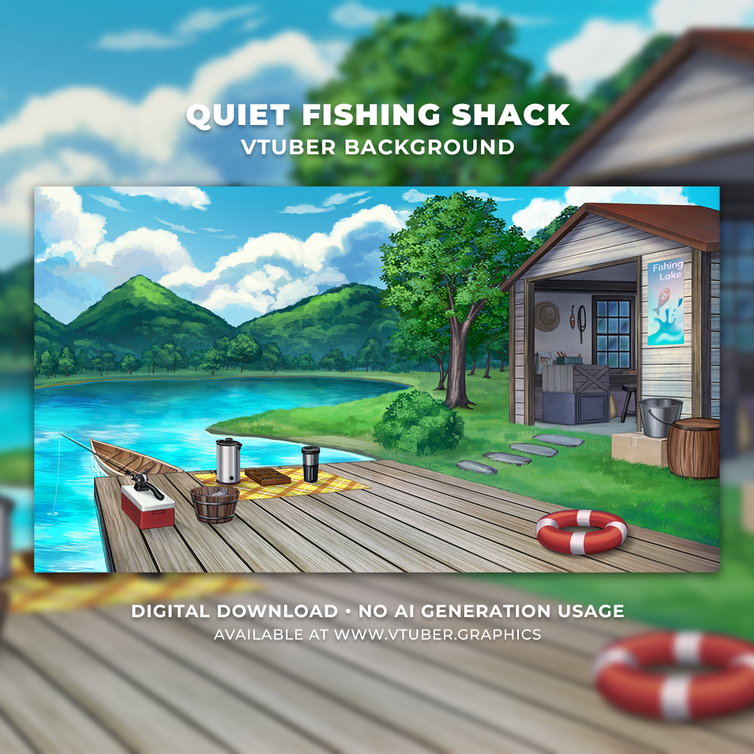 Quiet Fishing Shack Background