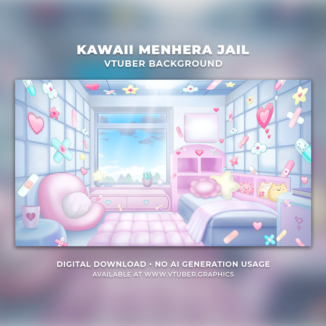 Kawaii Menhera Jail Background
