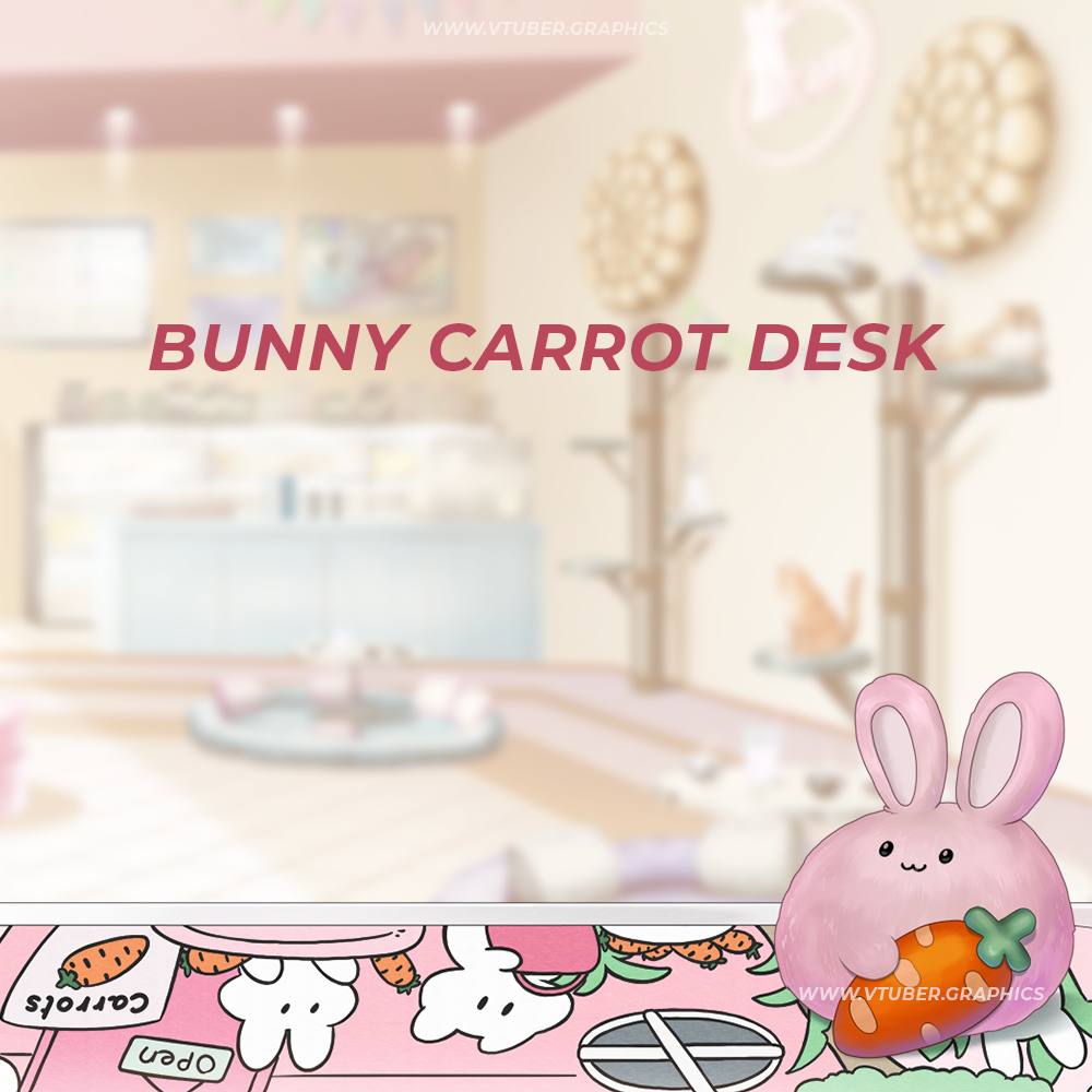 Bunny Carrot Desk Asset