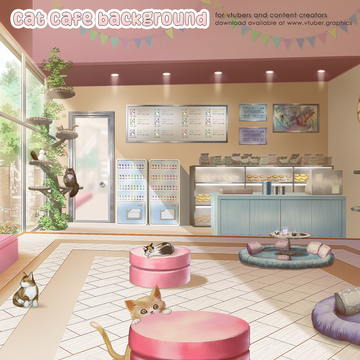 Cat Cafe Background