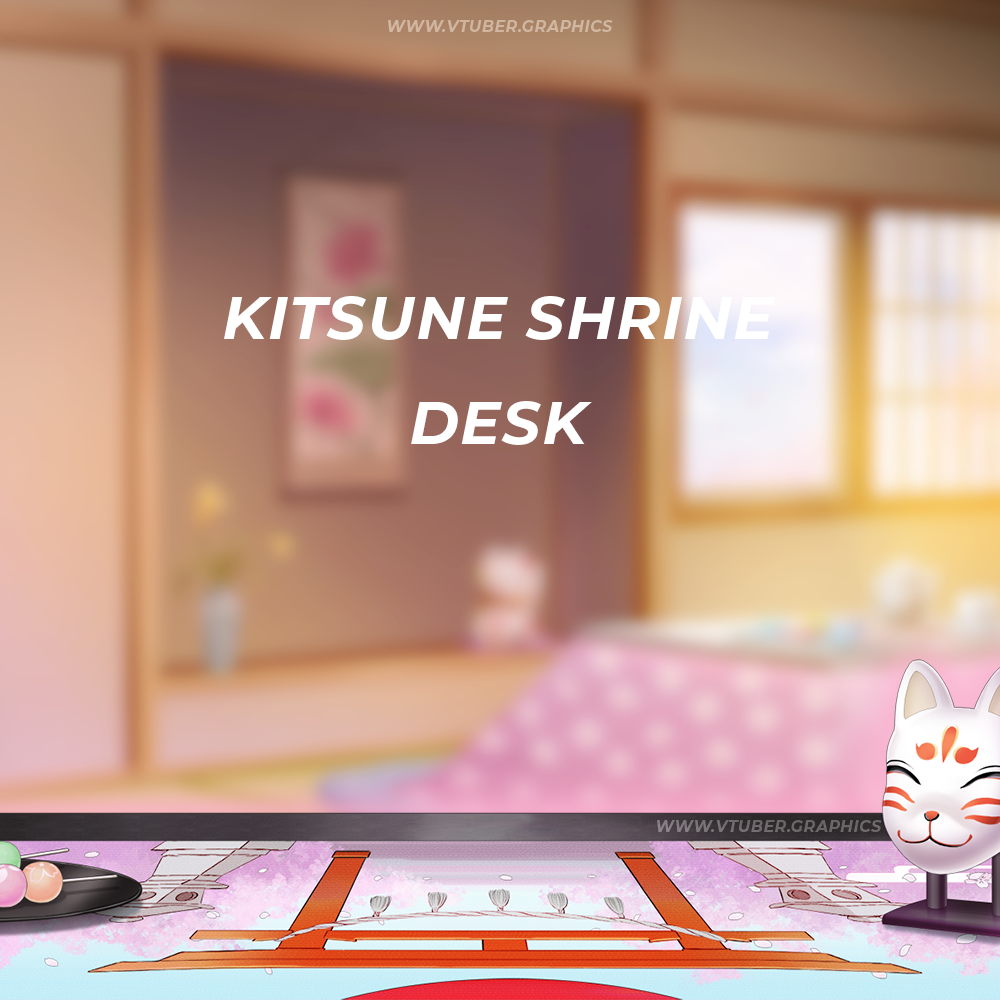 Kitsune Shrine Desk Asset