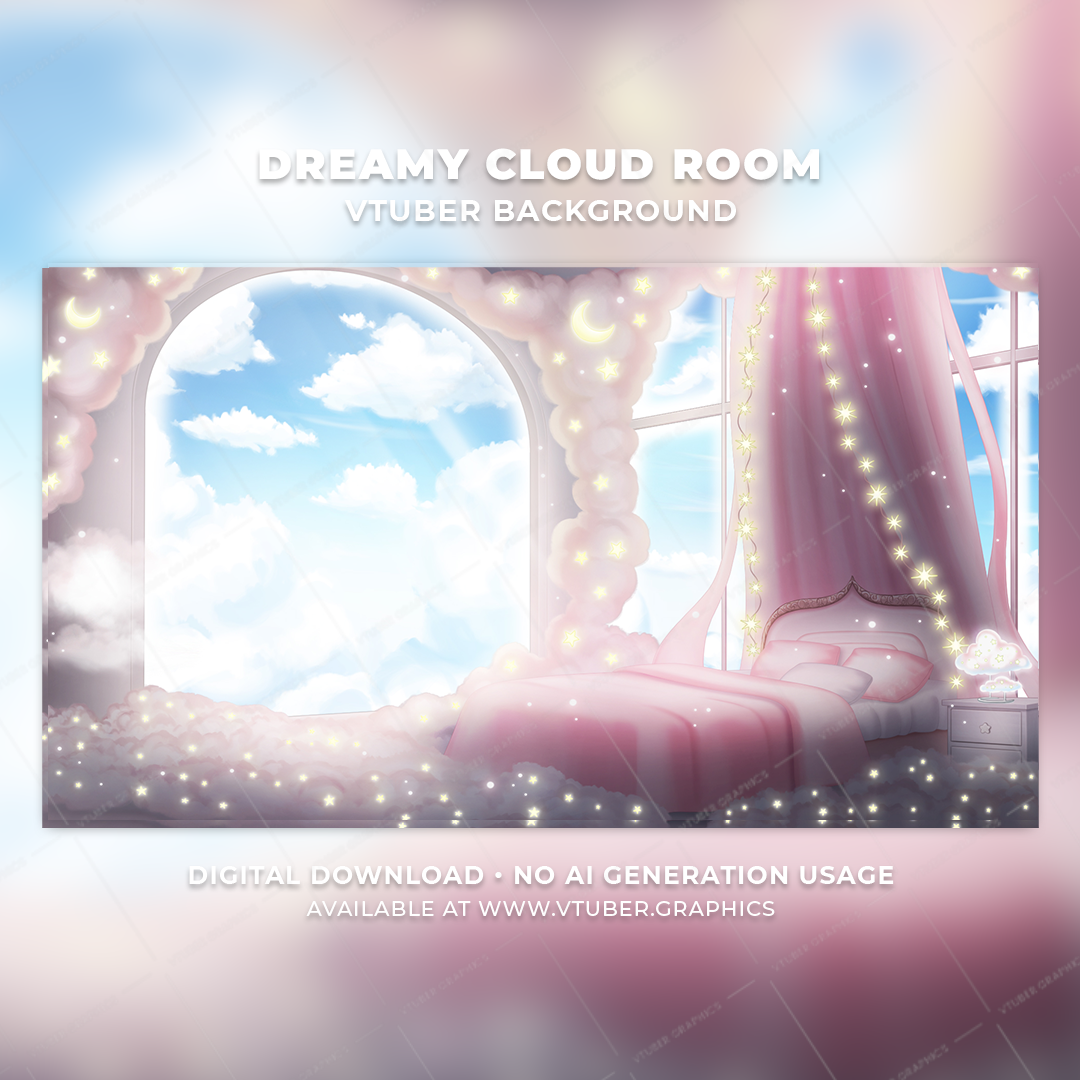 Dreamy Cloud Room Background