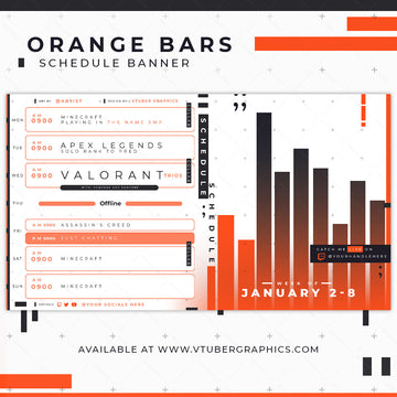 Orange Bars Schedule