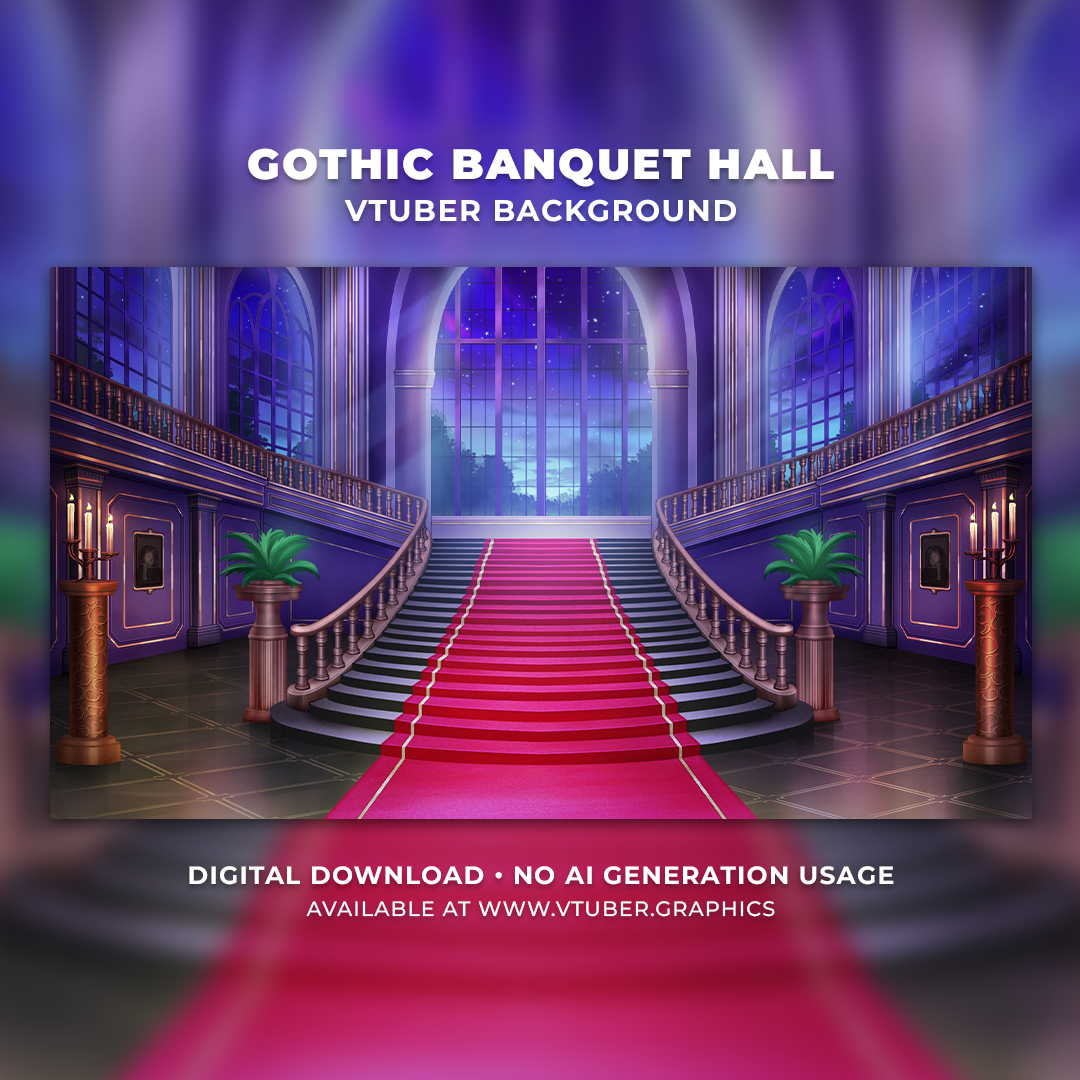 Gothic Banquet Hall Background