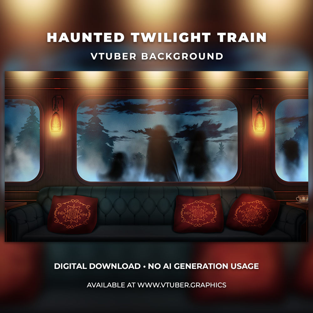 Haunted Twilight Train Background