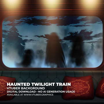 Haunted Twilight Train Background