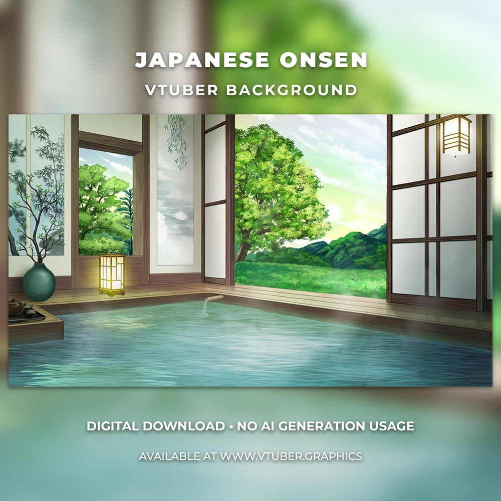 Japanese Onsen Background