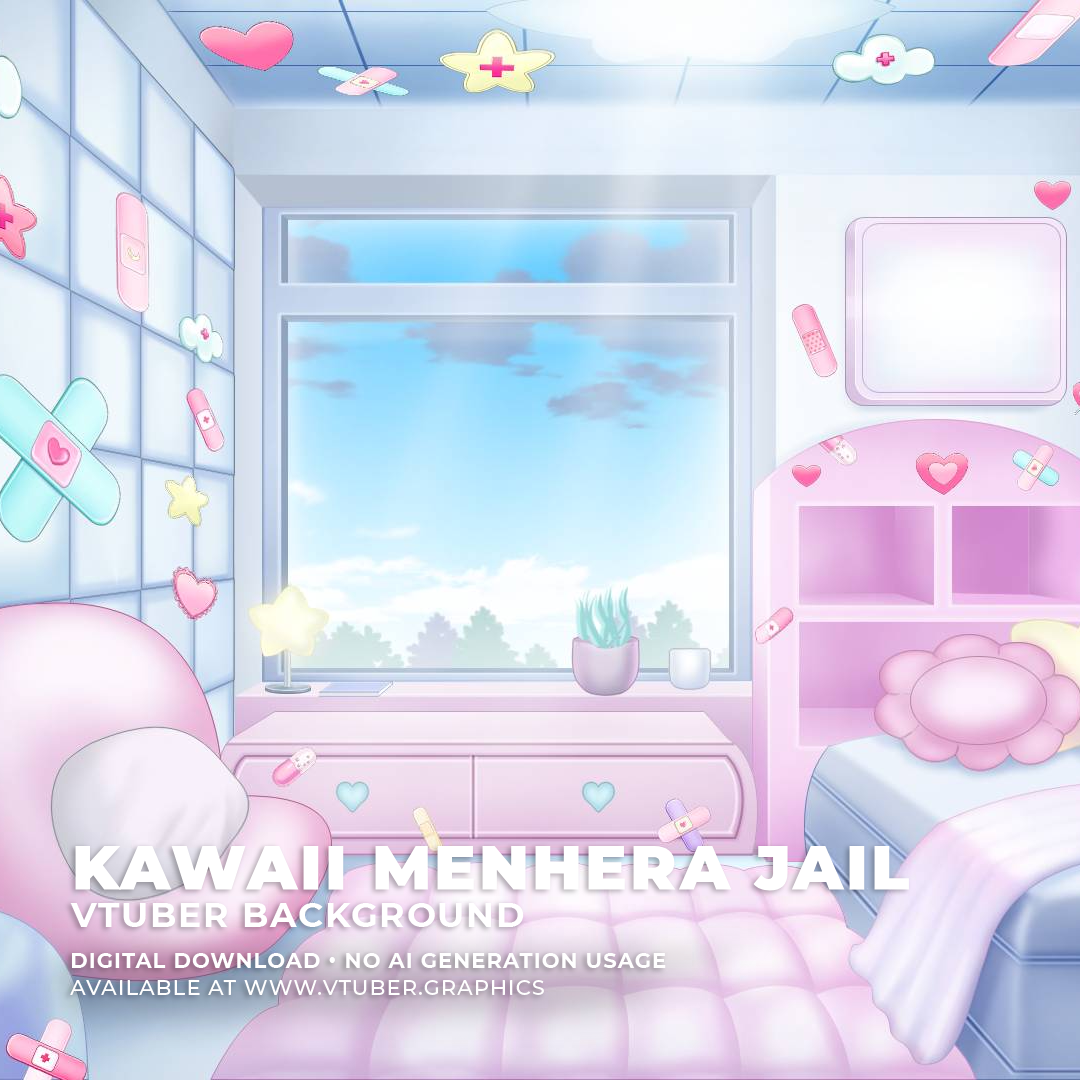 Kawaii Menhera Jail Background