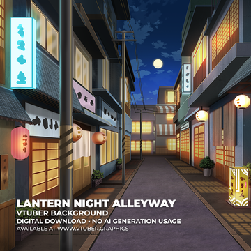 Lantern Night Alleyway Background