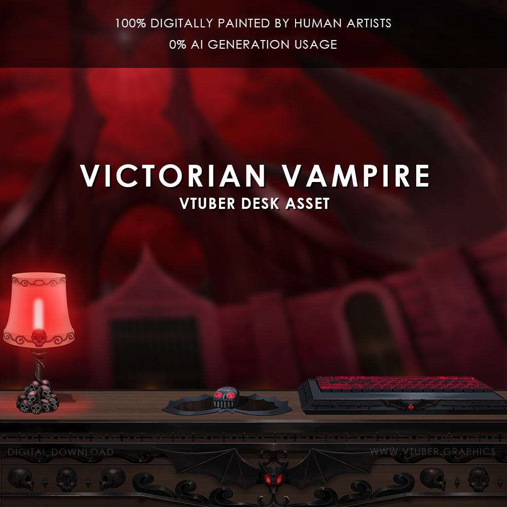 Victorian Vampire Desk Asset